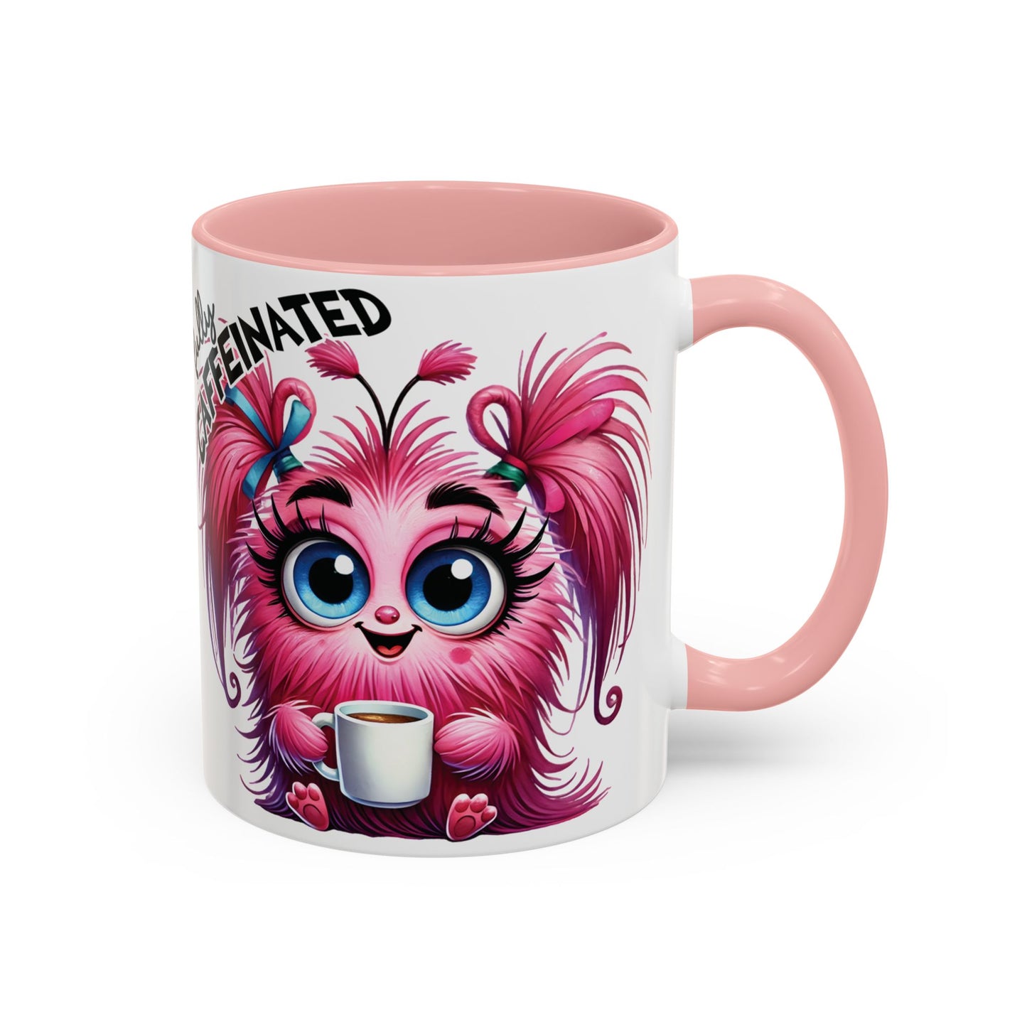 Coffee Mug - Angry Monster Before Caffeine, Happy Monster After Caffeine - Cute and Funny Design