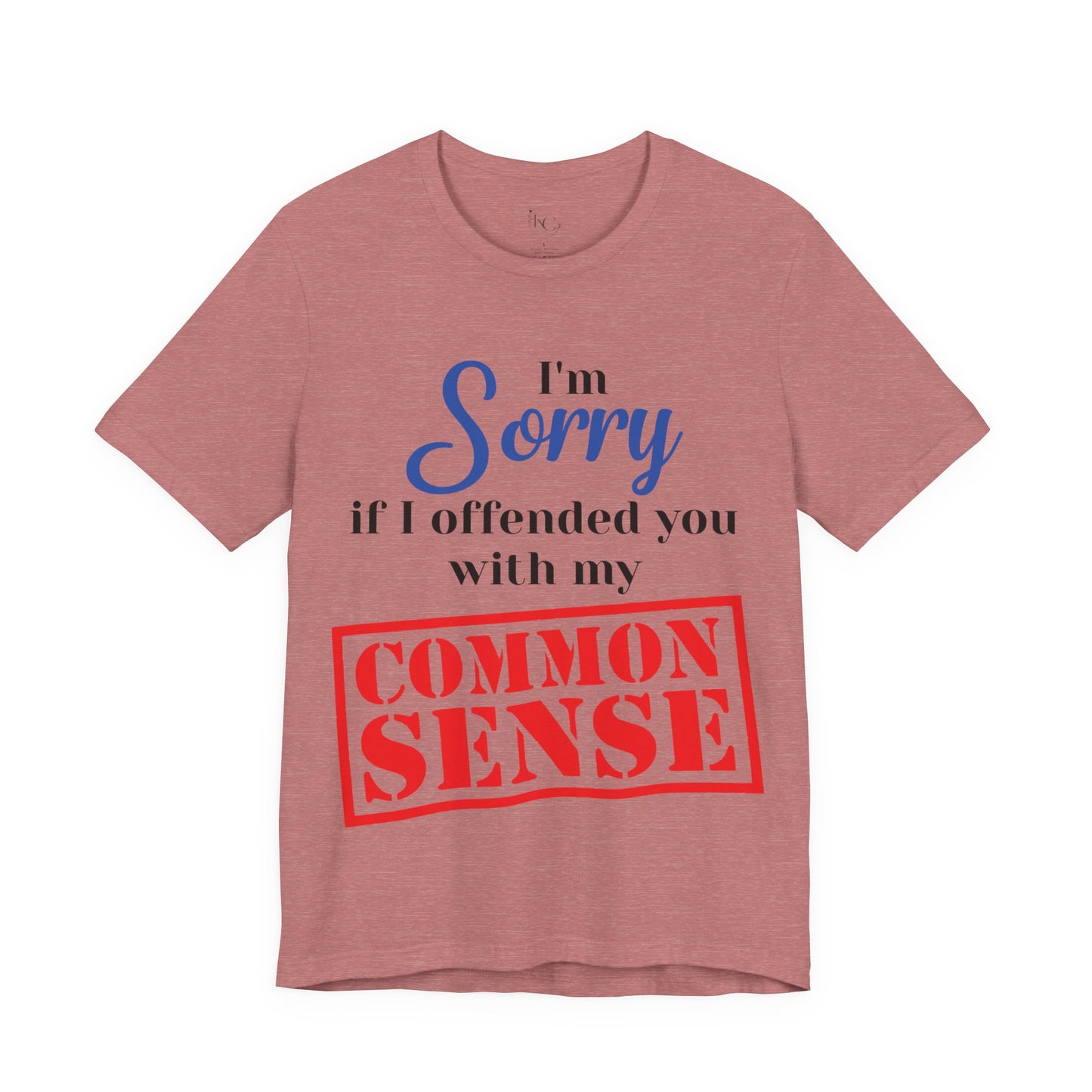Funny “Sorry If I Offended You With My Common Sense” T-Shirt – Sarcastic Graphic Tee for Men & Women – Bold Statement Shirt