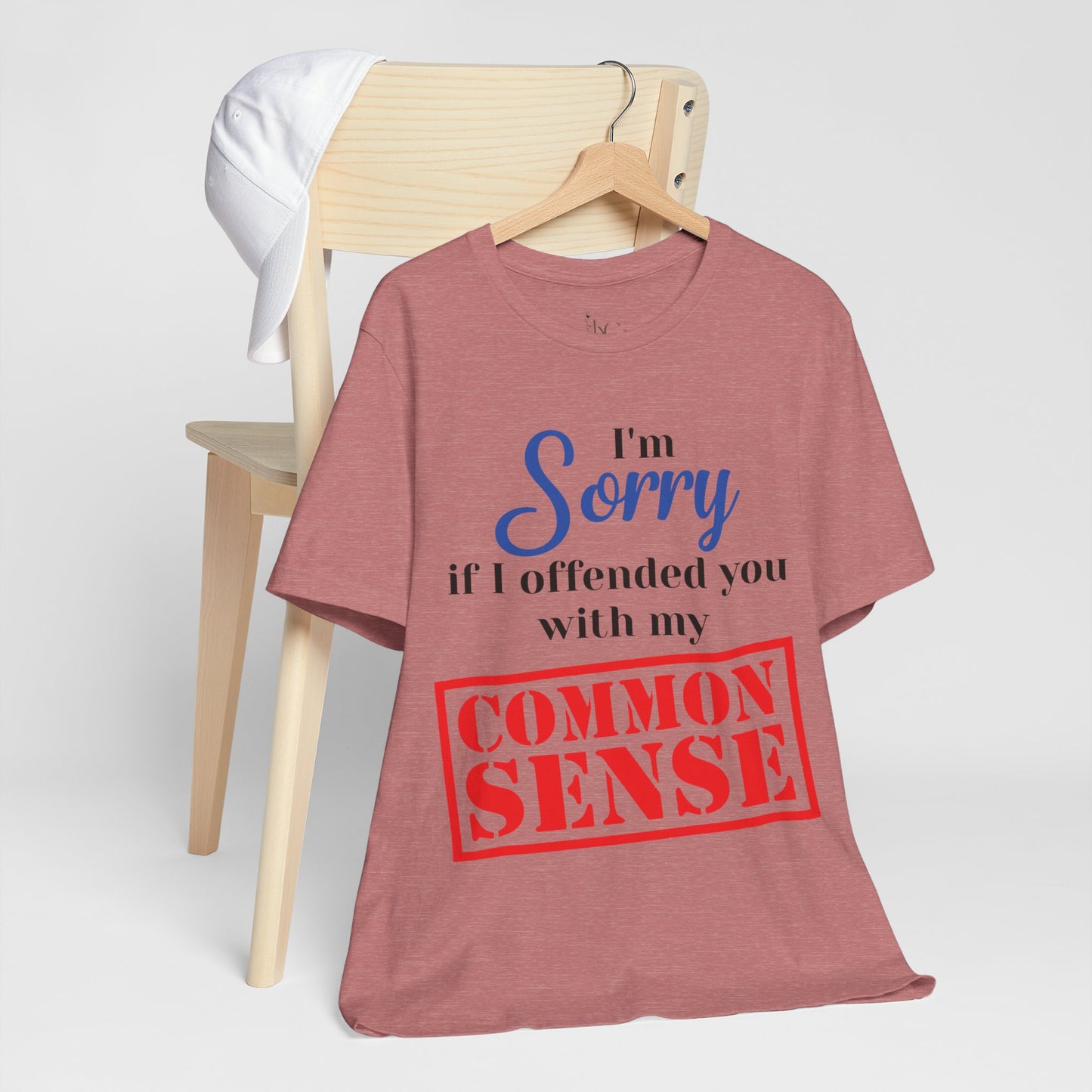 Funny “Sorry If I Offended You With My Common Sense” T-Shirt – Sarcastic Graphic Tee for Men & Women – Bold Statement Shirt