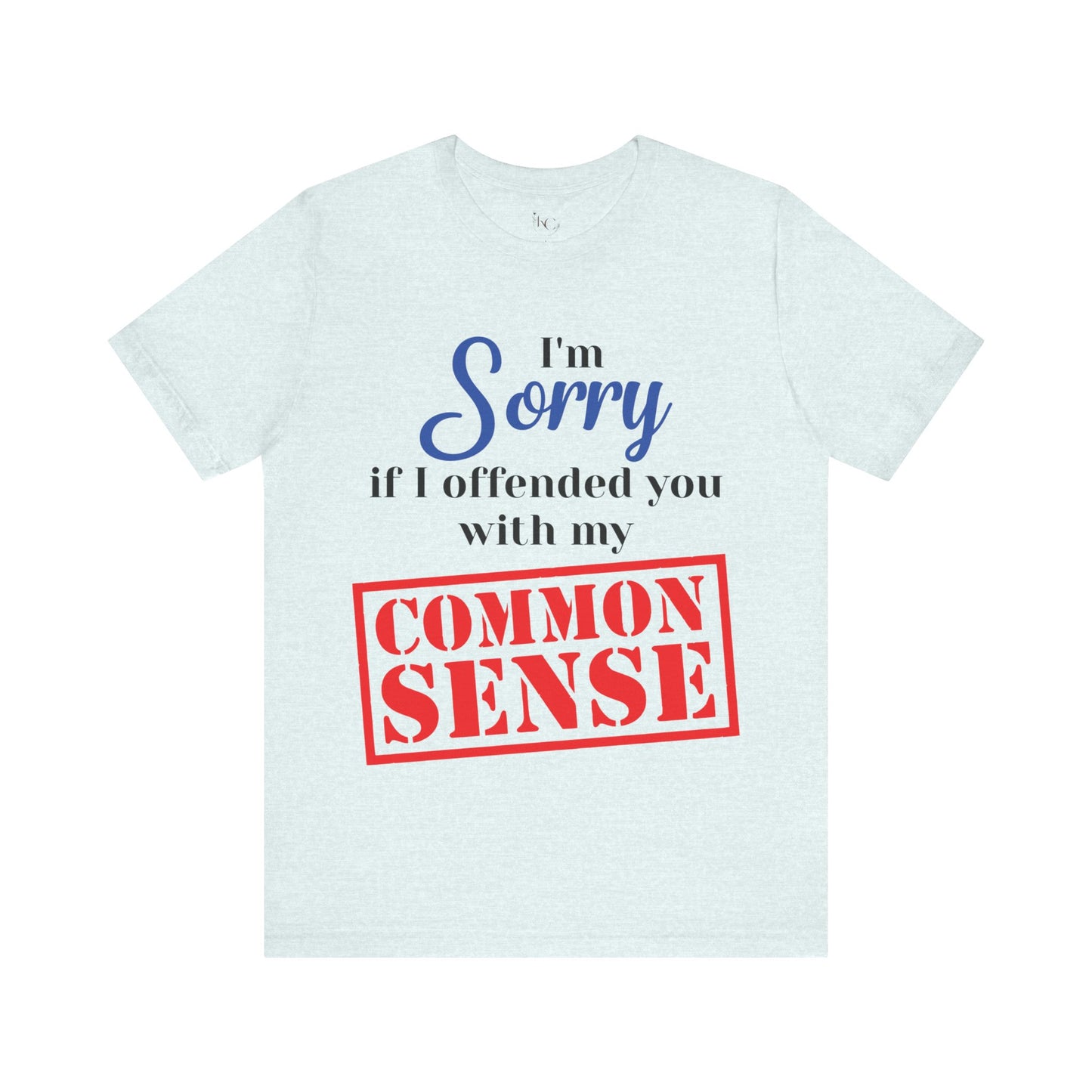 Funny “Sorry If I Offended You With My Common Sense” T-Shirt – Sarcastic Graphic Tee for Men & Women – Bold Statement Shirt
