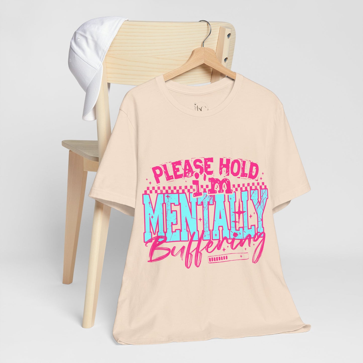 "Please Wait I’m Mentally Buffering" Funny Graphic T-Shirt – Sarcastic Humor Tee for Everyday Wear