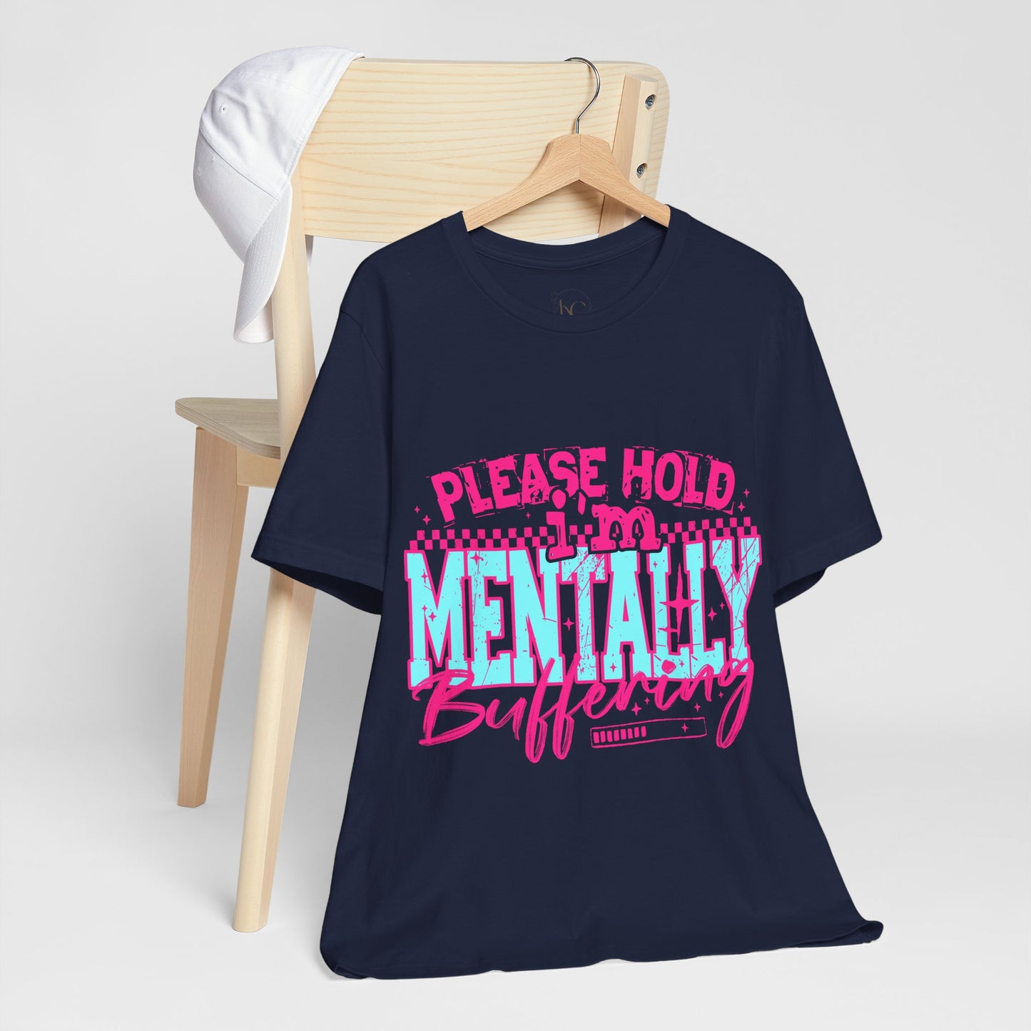 "Please Wait I’m Mentally Buffering" Funny Graphic T-Shirt – Sarcastic Humor Tee for Everyday Wear