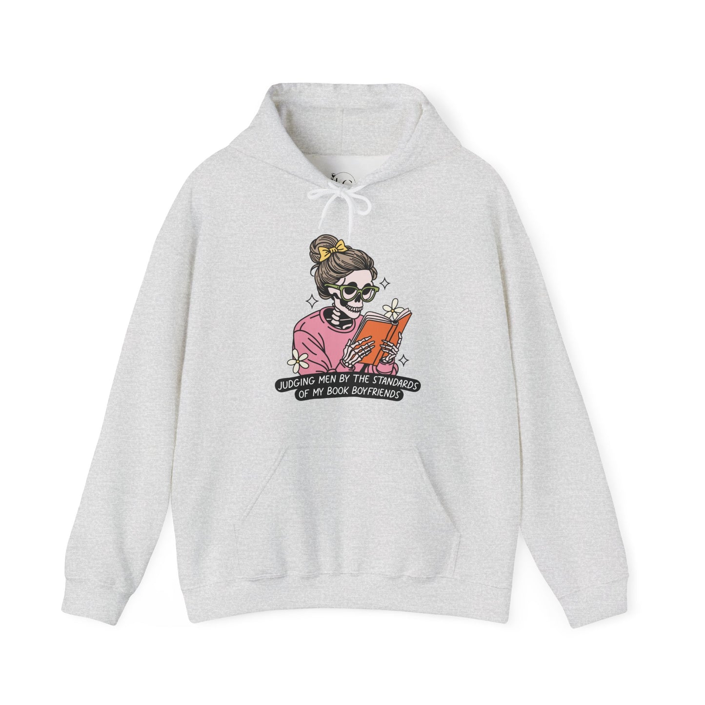 "Judging Men by the Standards of My Book Boyfriends" Hoodie – Funny Romance Reader Sweatshirt