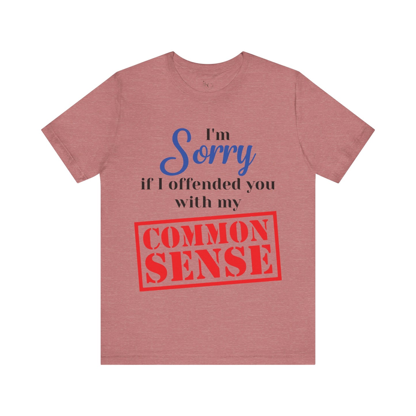 Funny “Sorry If I Offended You With My Common Sense” T-Shirt – Sarcastic Graphic Tee for Men & Women – Bold Statement Shirt