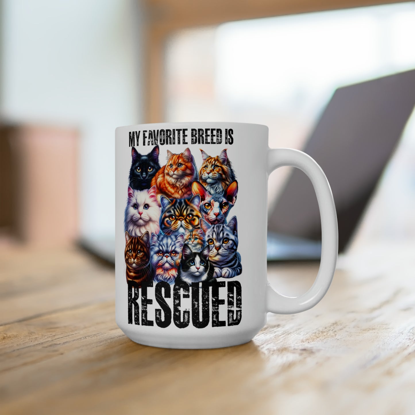 My Favorite Breed is Rescued (cat)