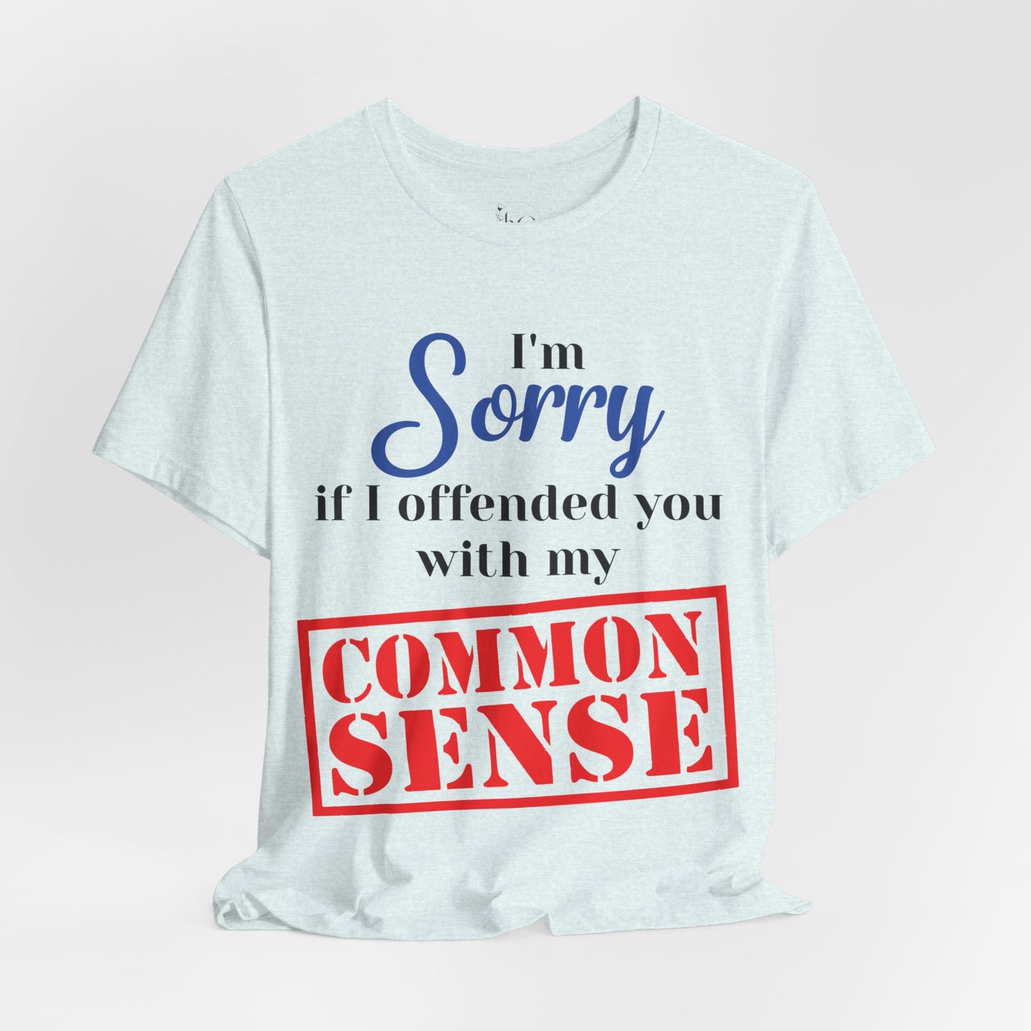 Funny “Sorry If I Offended You With My Common Sense” T-Shirt – Sarcastic Graphic Tee for Men & Women – Bold Statement Shirt