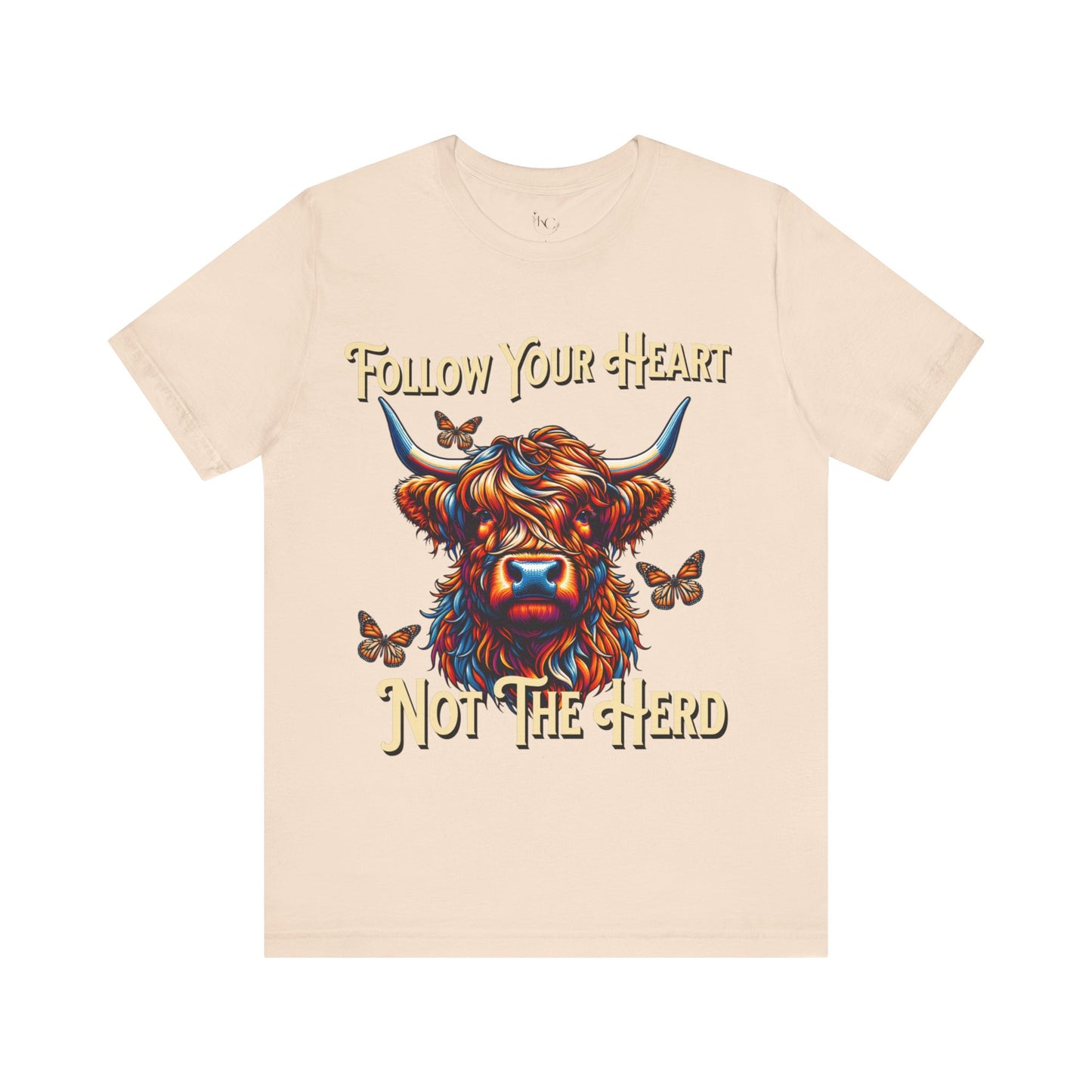 Highland Cow "Follow Your Heart Not the Herd" Graphic T-Shirt – Western Farm Style Tee