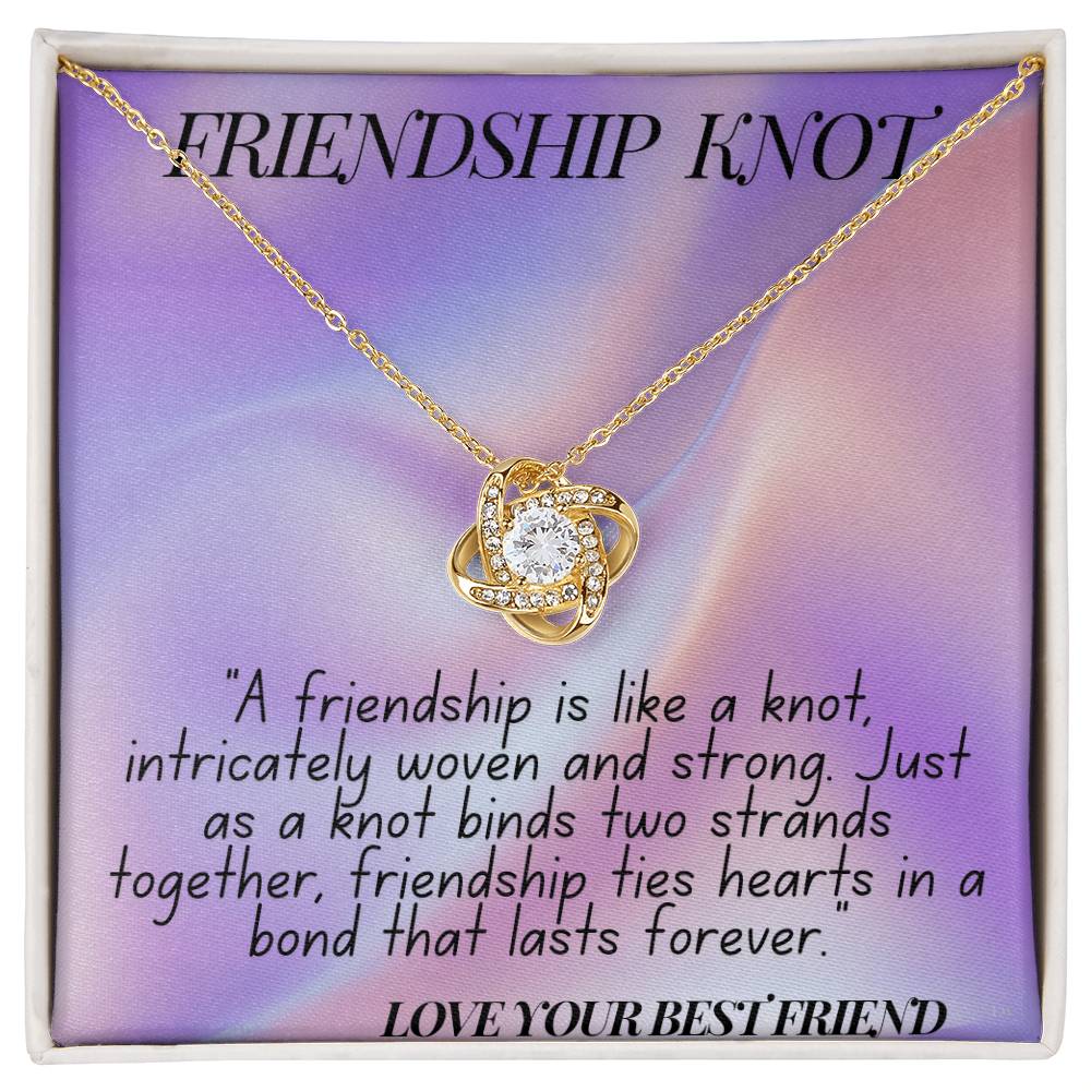 "Forever Linked: The Friendship Knot Necklace"
