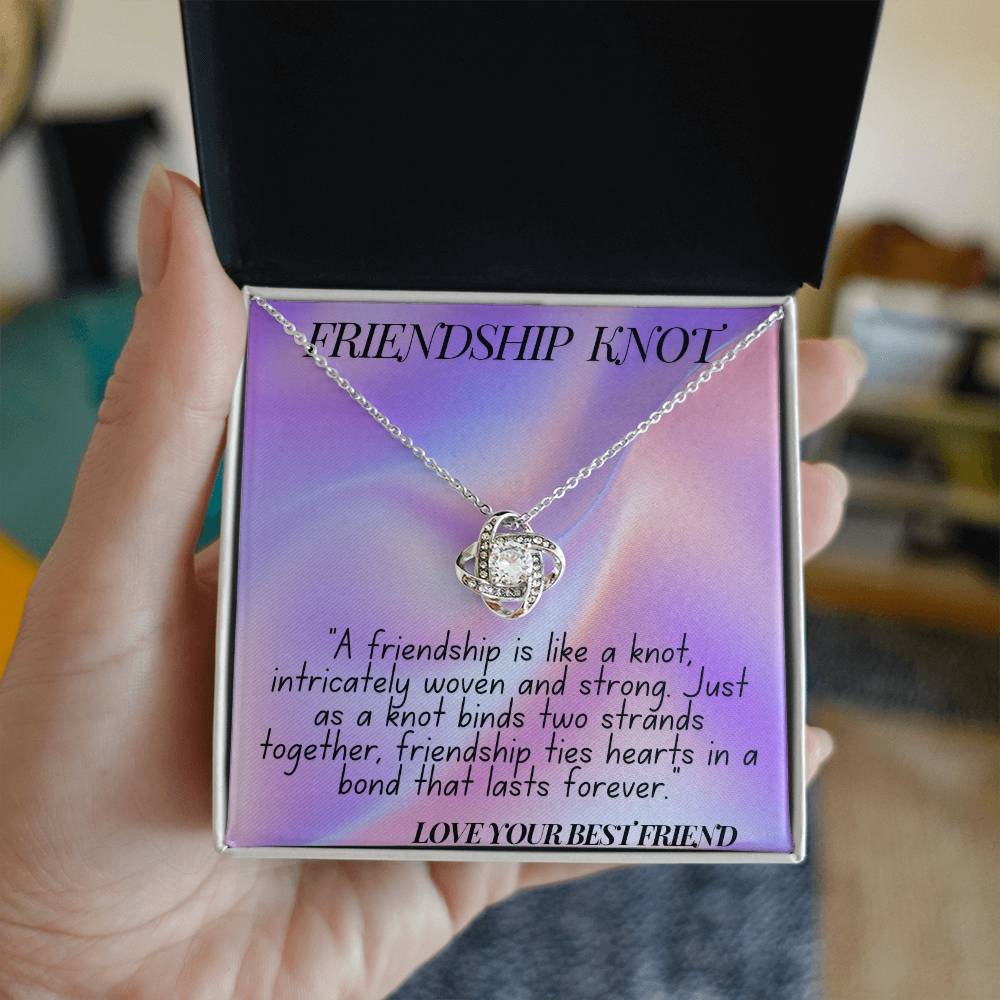 "Forever Linked: The Friendship Knot Necklace"