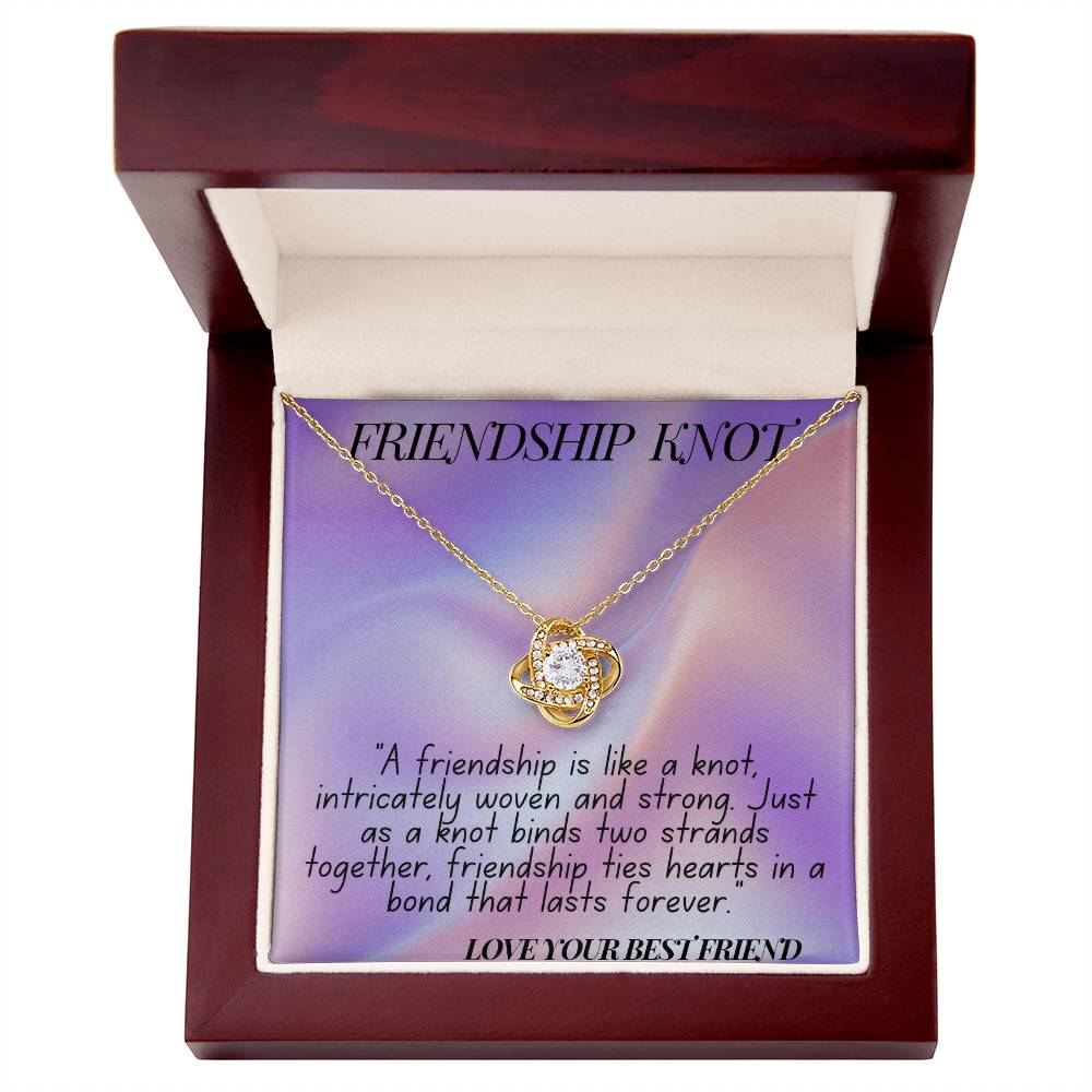 "Forever Linked: The Friendship Knot Necklace"