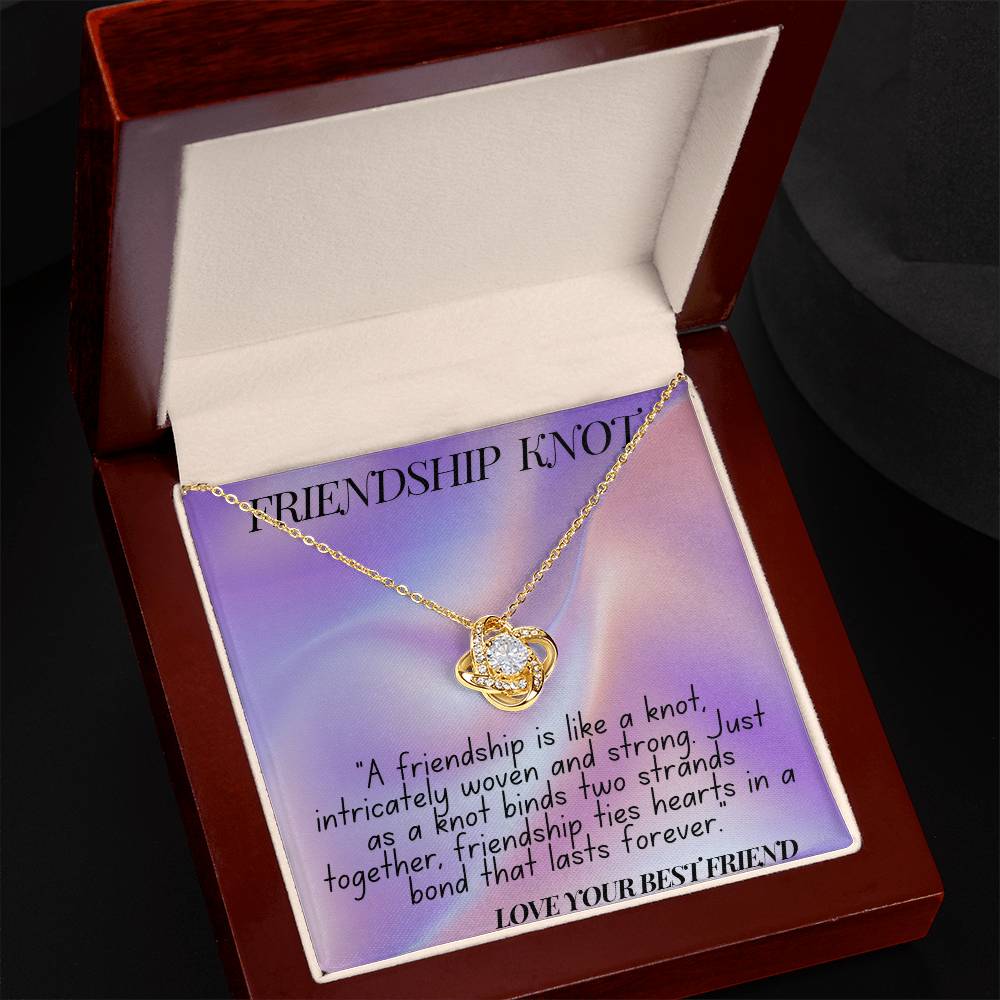 "Forever Linked: The Friendship Knot Necklace"
