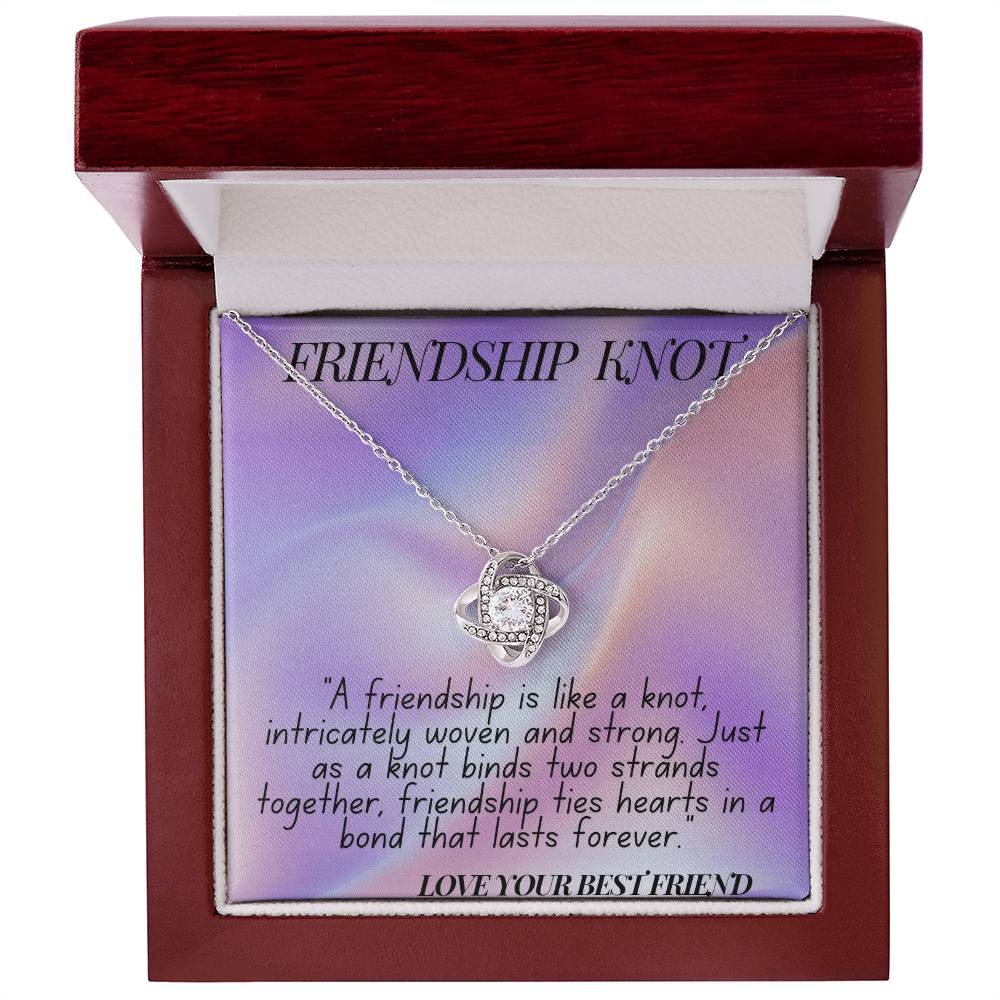 "Forever Linked: The Friendship Knot Necklace"