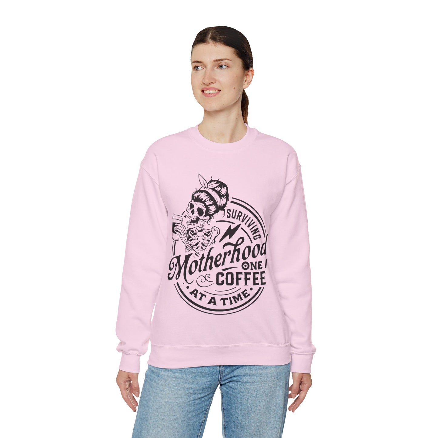Surviving Motherhood one Coffee at a Time Sweatshirt