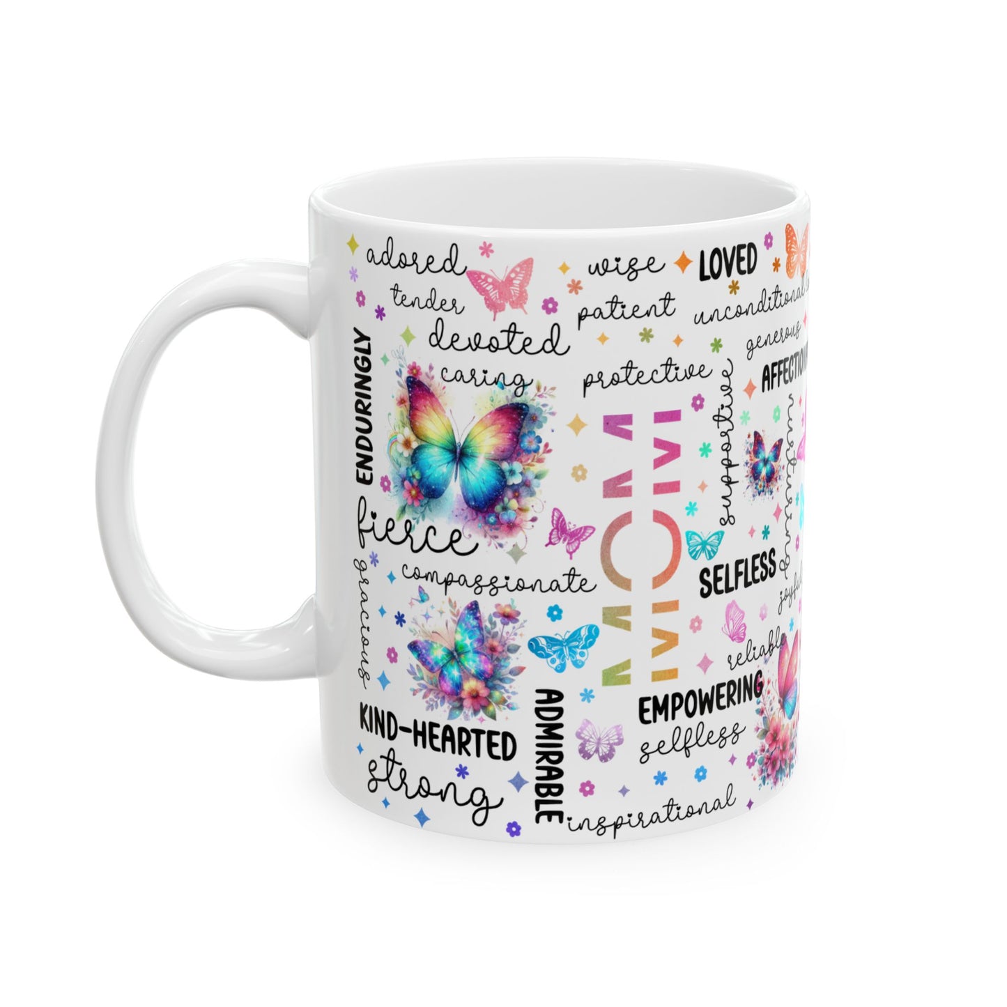Mom Coffee Mug with Inspirational Words, Ceramic Mug