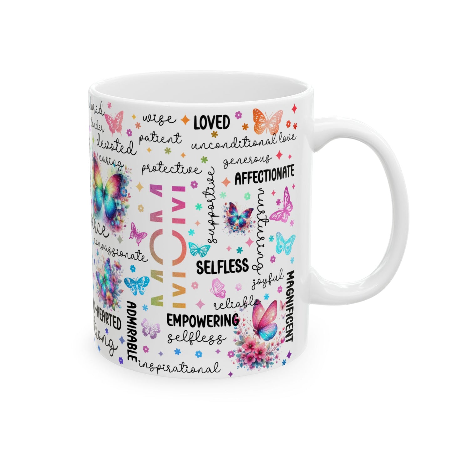 Mom Coffee Mug with Inspirational Words, Ceramic Mug