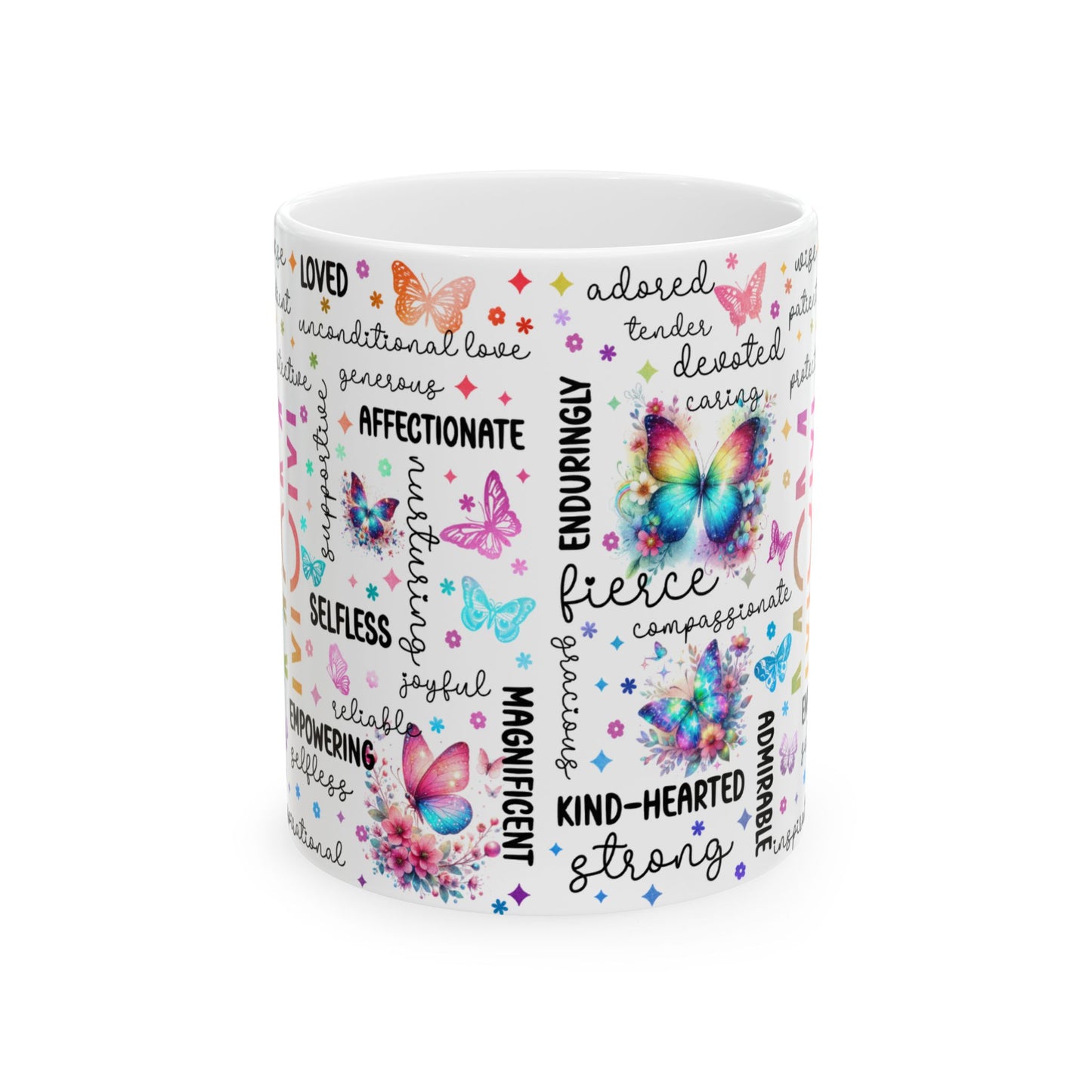 Mom Coffee Mug with Inspirational Words, Ceramic Mug