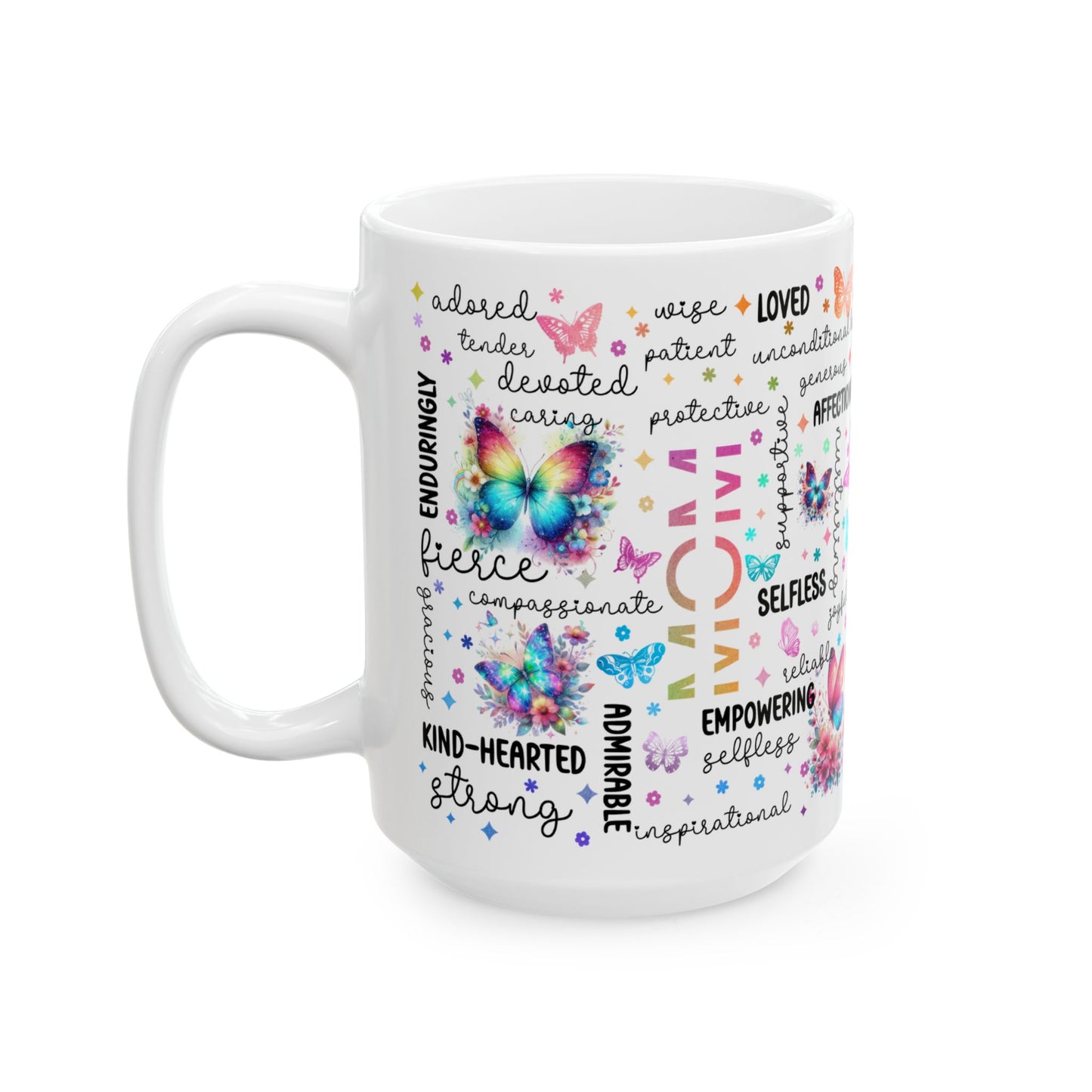Mom Coffee Mug with Inspirational Words, Ceramic Mug