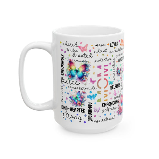Mom Coffee Mug with Inspirational Words, Ceramic Mug