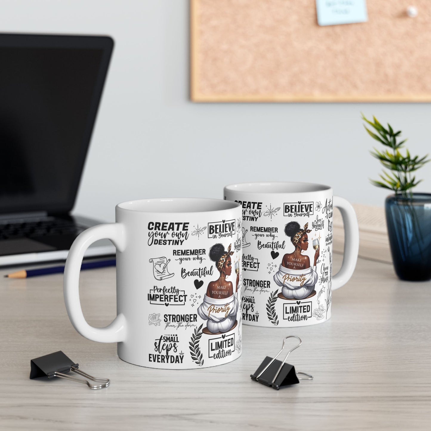 Motivational Ceramic Mug - Perfect Gift for Inspiration, Daily Affirmations, Coffee Lovers, Self-Care Reminders, Encouragement