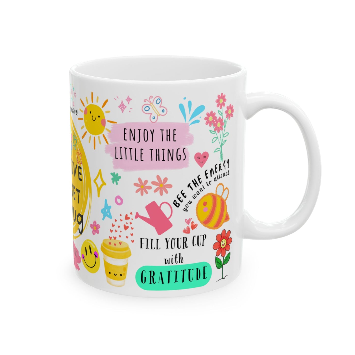 Positive Mindset Ceramic Mug, Uplifting Coffee Cup for Daily Inspiration, Gifts for Friends, Motivational Drinkware, Home Office [...]